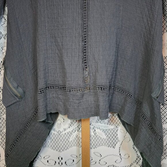 Michael Farrell High Low Boho Style Cardigan L - Picture 9 of 14
